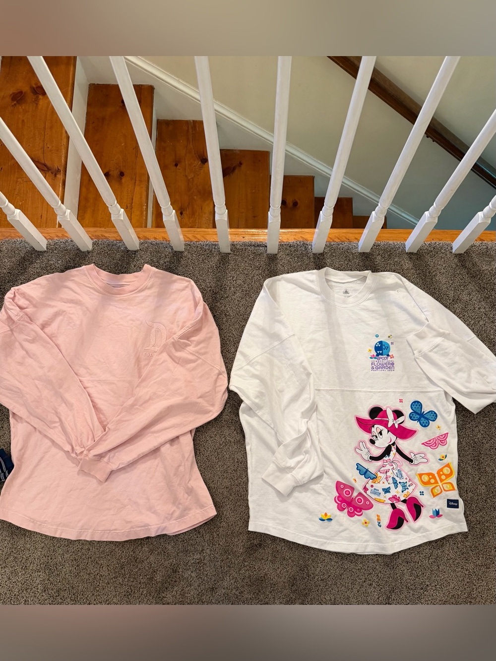 Lot of 2 Disney World and Disney Land Spirit Jerseys